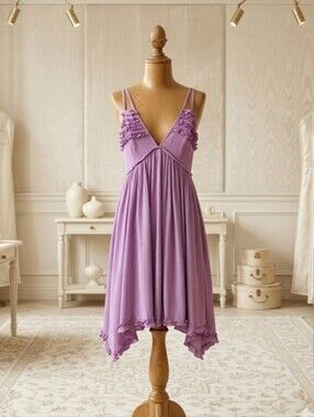 Twenty Ten Lavender Ruffle Sundress | Flowy Open Back 💜
